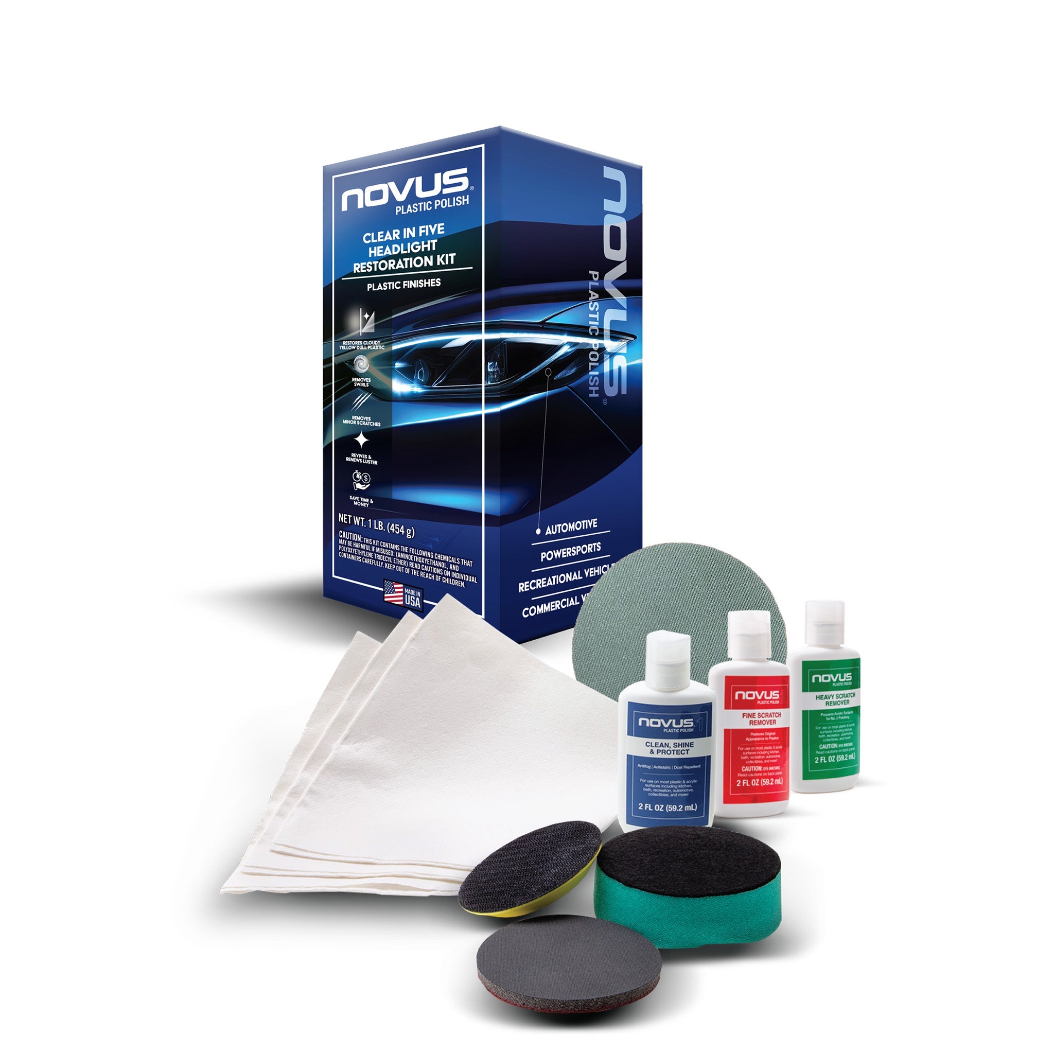 Clear In Five Headlight Restoration Kit